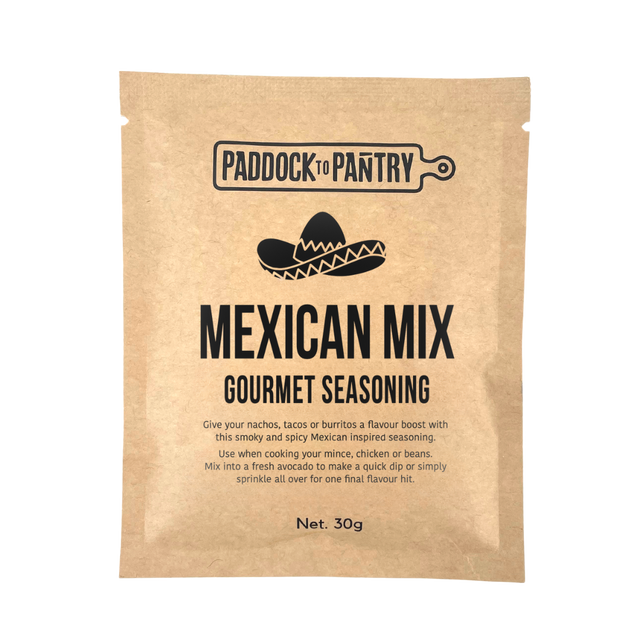 Paddock to Pantry Gourmet Seasoning - Mexican Mix- Beautiful selection of fresh cut meat delivered overnight by your favourite online butcher - The Meat Box, We specialise in delivering the best cuts straight to your door across New Zealand. | Meat Delivery | NZ Online Meat