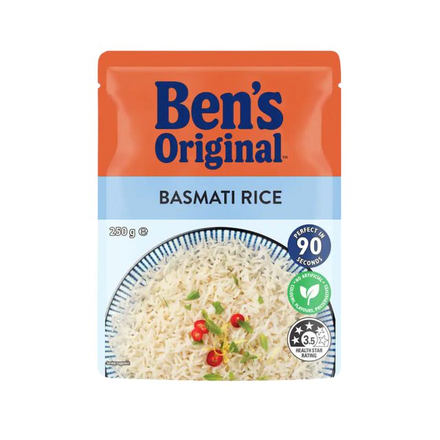 Ben's Original Microwave Rice Basmati- Beautiful selection of fresh cut meat delivered overnight by your favourite online butcher - The Meat Box, We specialise in delivering the best cuts straight to your door across New Zealand. | Meat Delivery | NZ Online Meat