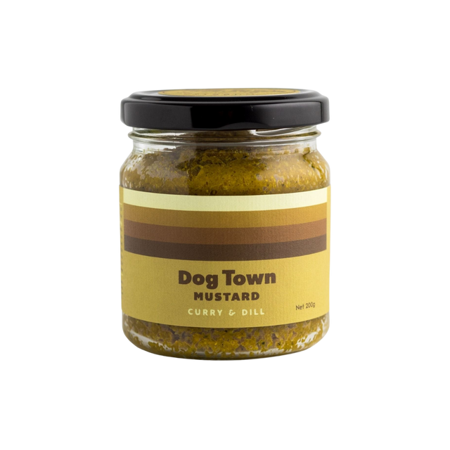 Dog Town Mustard - Curry & Dill- Beautiful selection of fresh cut meat delivered overnight by your favourite online butcher - The Meat Box, We specialise in delivering the best cuts straight to your door across New Zealand. | Meat Delivery | NZ Online Meat