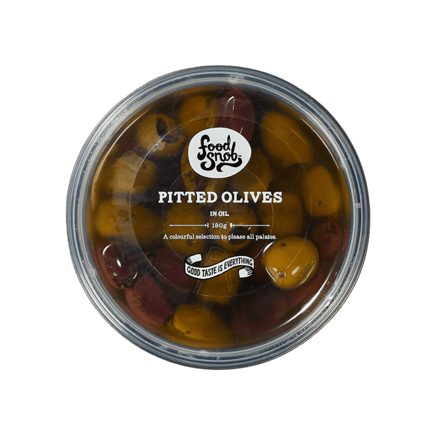 Food Snob Pitted Mixed Olives- Beautiful selection of fresh cut meat delivered overnight by your favourite online butcher - The Meat Box, We specialise in delivering the best cuts straight to your door across New Zealand. | Meat Delivery | NZ Online Meat