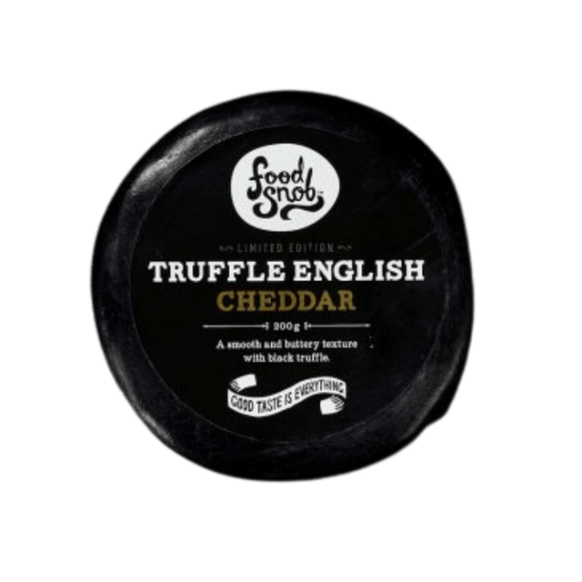 Food Snob Aged English Truffle Cheddar- Beautiful selection of fresh cut meat delivered overnight by your favourite online butcher - The Meat Box, We specialise in delivering the best cuts straight to your door across New Zealand. | Meat Delivery | NZ Online Meat