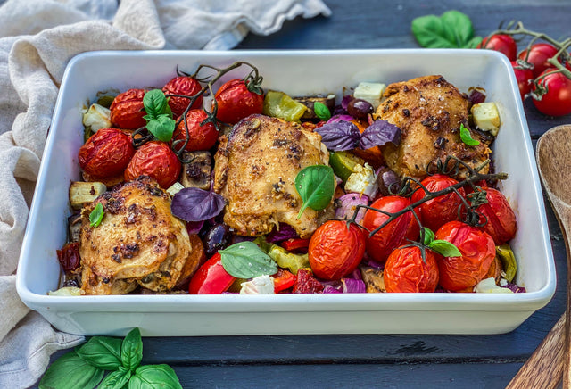 Chicken and Veggie tray bake