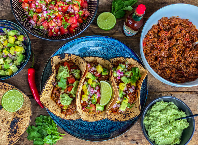 Chipotle Chilli & Lime Slow Cooked Beef Brisket Tacos