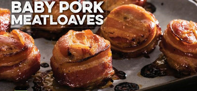 Maple Glazed Baby Pork Meatloaves