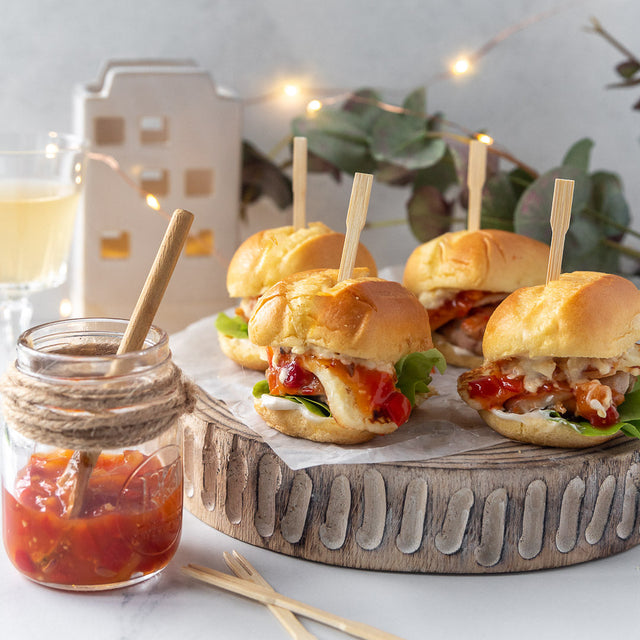 Chicken and Halloumi Sliders