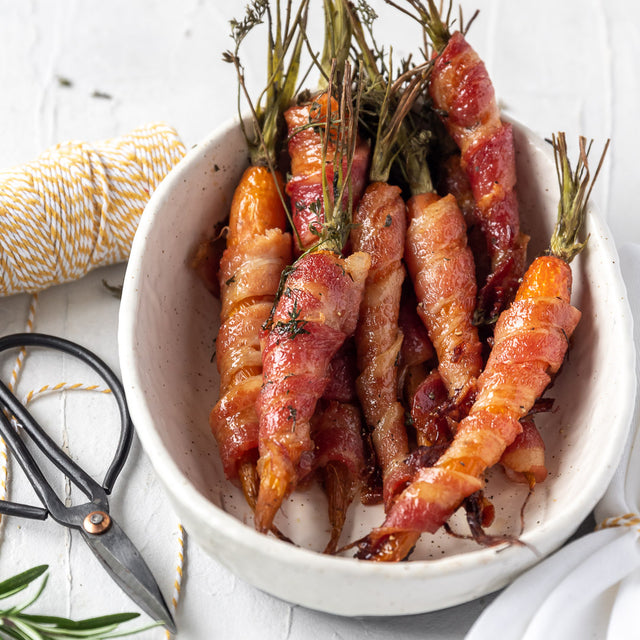 Bacon wrapped Baby Carrots