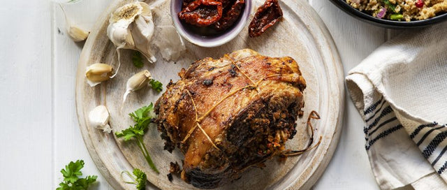 Roast Lamb with a Italian Tomato Stuffing