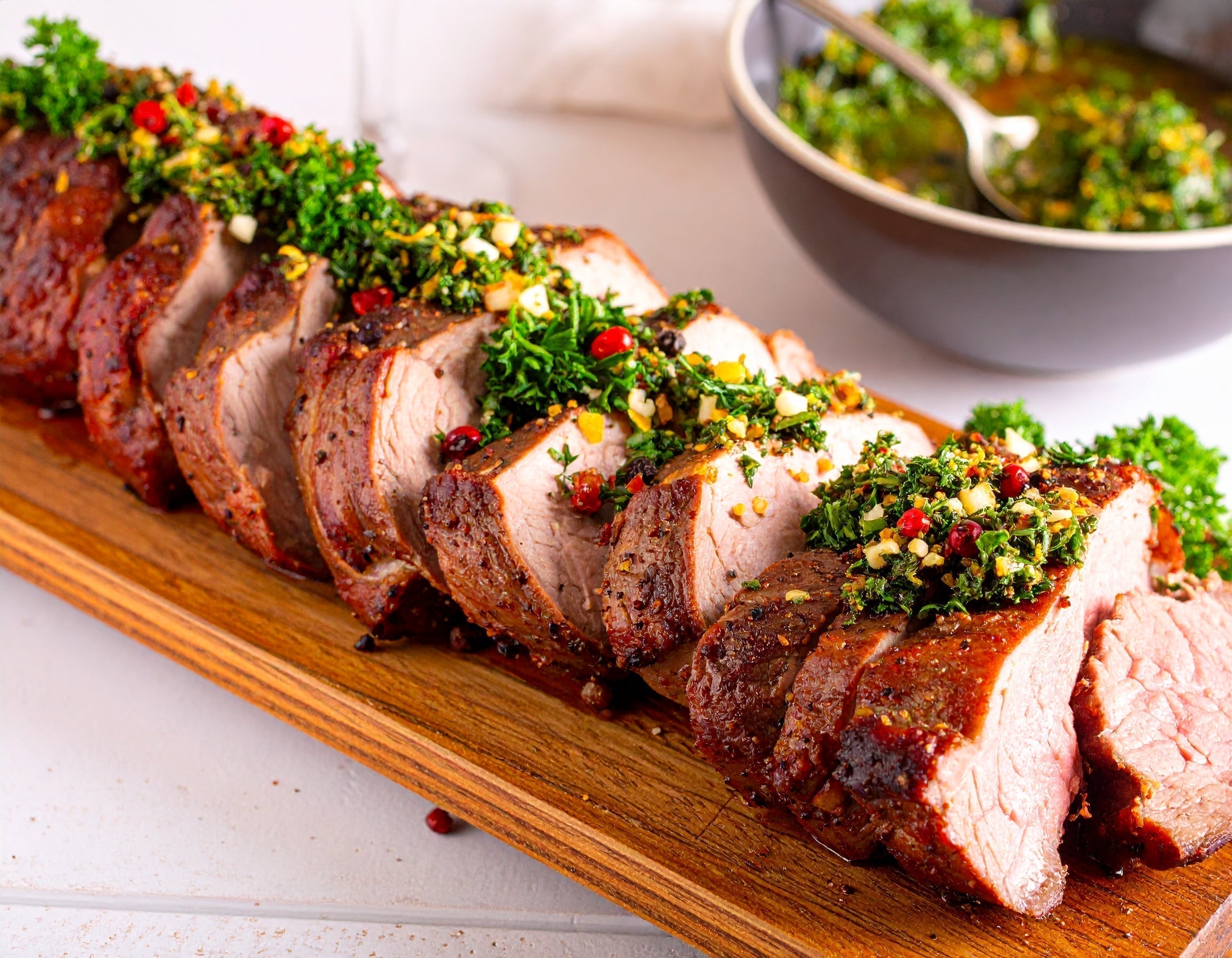 Veal Striploin with Zesty Gremolata