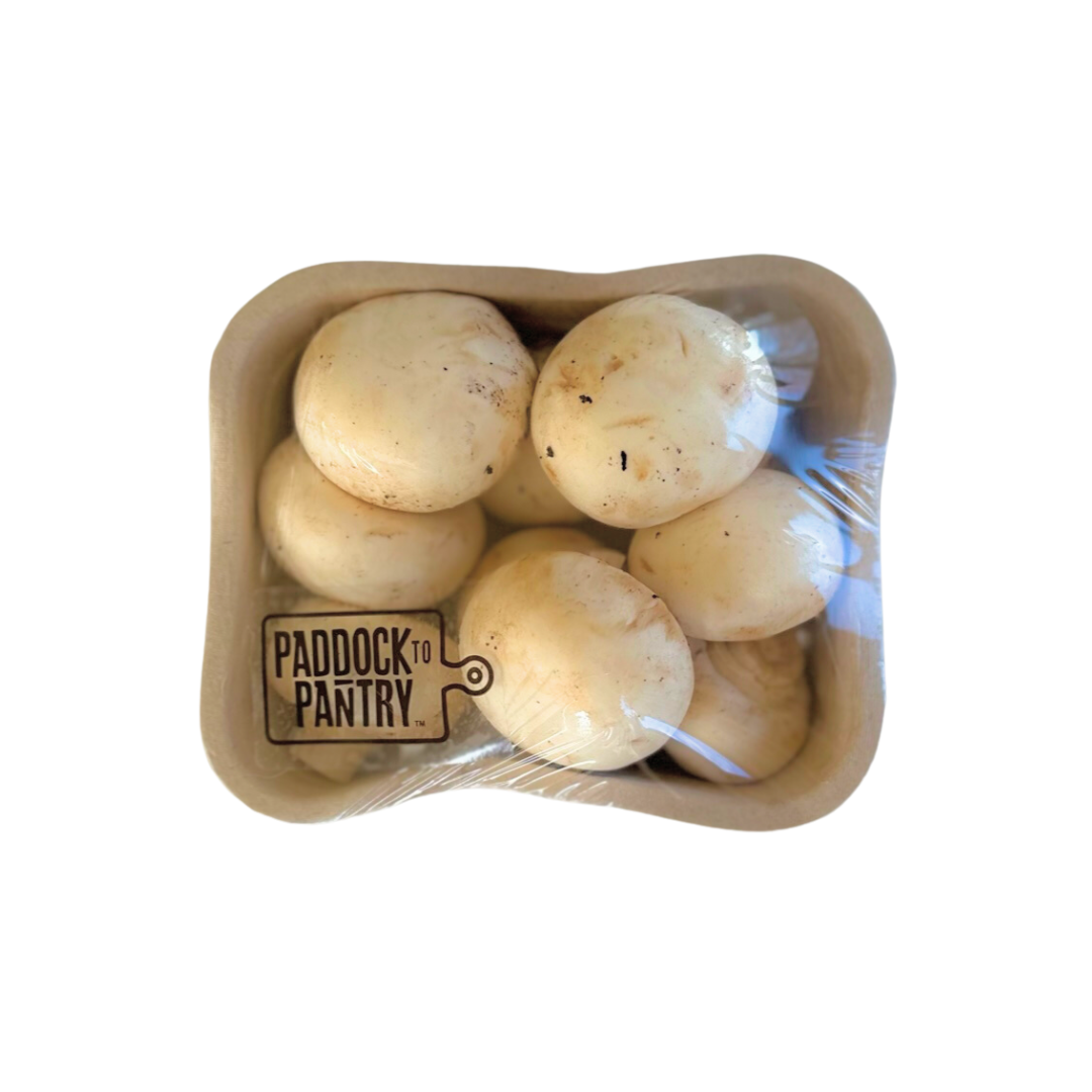 White Button Mushrooms- Beautiful selection of fresh cut meat delivered overnight by your favourite online butcher - The Meat Box, We specialise in delivering the best cuts straight to your door across New Zealand. | Meat Delivery | NZ Online Meat