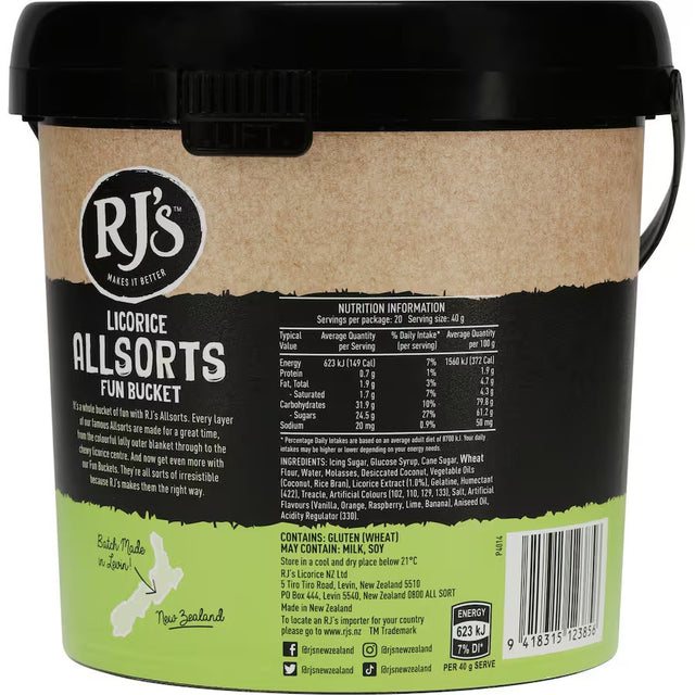 RJ's Licorice Allsorts Fun Bucket