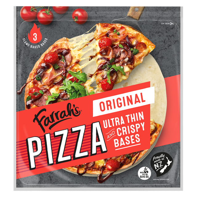 Farrah's Original Ultra Thin Pizza Bases- Beautiful selection of fresh cut meat delivered overnight by your favourite online butcher - The Meat Box, We specialise in delivering the best cuts straight to your door across New Zealand. | Meat Delivery | NZ Online Meat