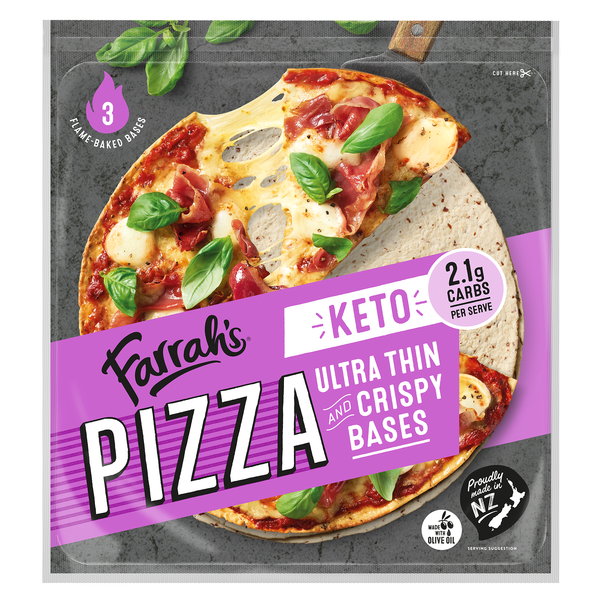 Farrah's Keto Ultra Thin Pizza Bases- Beautiful selection of fresh cut meat delivered overnight by your favourite online butcher - The Meat Box, We specialise in delivering the best cuts straight to your door across New Zealand. | Meat Delivery | NZ Online Meat