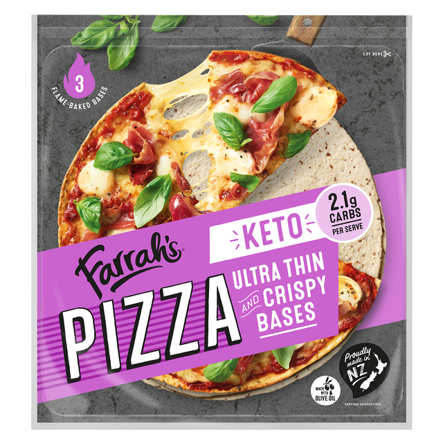 Farrah's Keto Ultra Thin Pizza Bases- Beautiful selection of fresh cut meat delivered overnight by your favourite online butcher - The Meat Box, We specialise in delivering the best cuts straight to your door across New Zealand. | Meat Delivery | NZ Online Meat