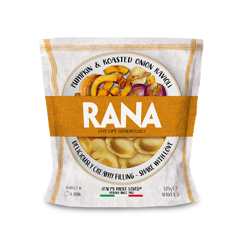 Rana Pumpkin & Roasted Onion Ravioli- Beautiful selection of fresh cut meat delivered overnight by your favourite online butcher - The Meat Box, We specialise in delivering the best cuts straight to your door across New Zealand. | Meat Delivery | NZ Online Meat