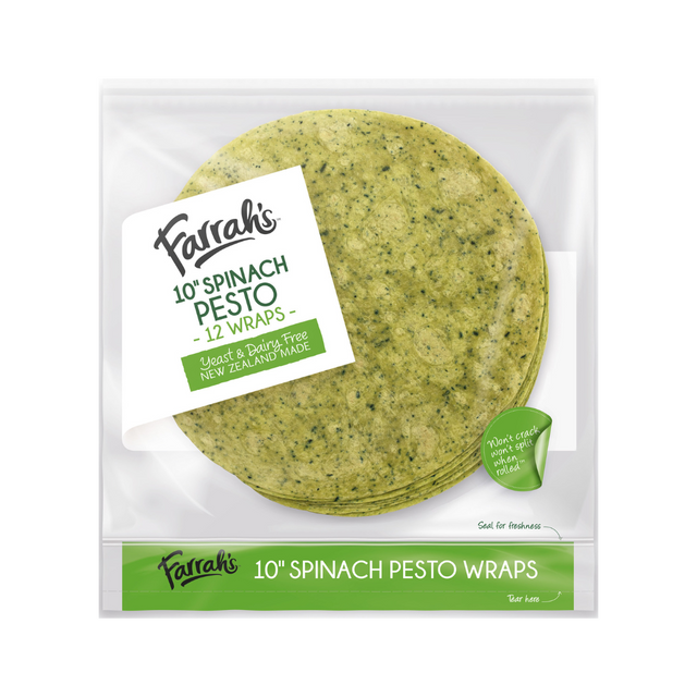Farrah's Spinach Pesto Wraps- Beautiful selection of fresh cut meat delivered overnight by your favourite online butcher - The Meat Box, We specialise in delivering the best cuts straight to your door across New Zealand. | Meat Delivery | NZ Online Meat