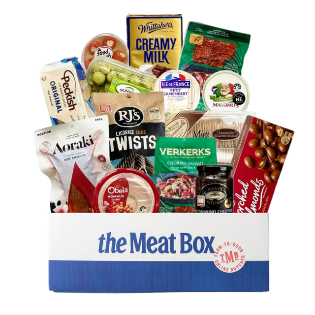 Large Grazing Platter Box- Beautiful selection of fresh cut meat delivered overnight by your favourite online butcher - The Meat Box, We specialise in delivering the best cuts straight to your door across New Zealand. | Meat Delivery | NZ Online Meat