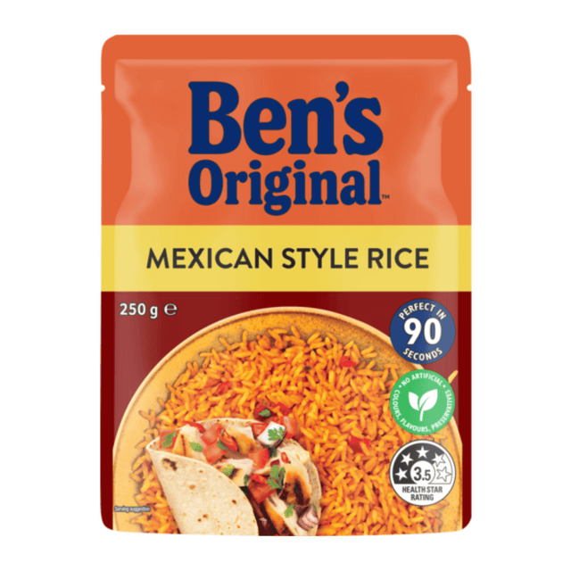 Bens Mexican Style rice 250g- Beautiful selection of fresh cut meat delivered overnight by your favourite online butcher - The Meat Box, We specialise in delivering the best cuts straight to your door across New Zealand. | Meat Delivery | NZ Online Meat