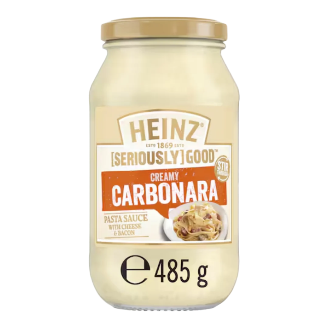 Heinz Seriously Good Pasta Sauce Carbonara 485g- Beautiful selection of fresh cut meat delivered overnight by your favourite online butcher - The Meat Box, We specialise in delivering the best cuts straight to your door across New Zealand. | Meat Delivery | NZ Online Meat