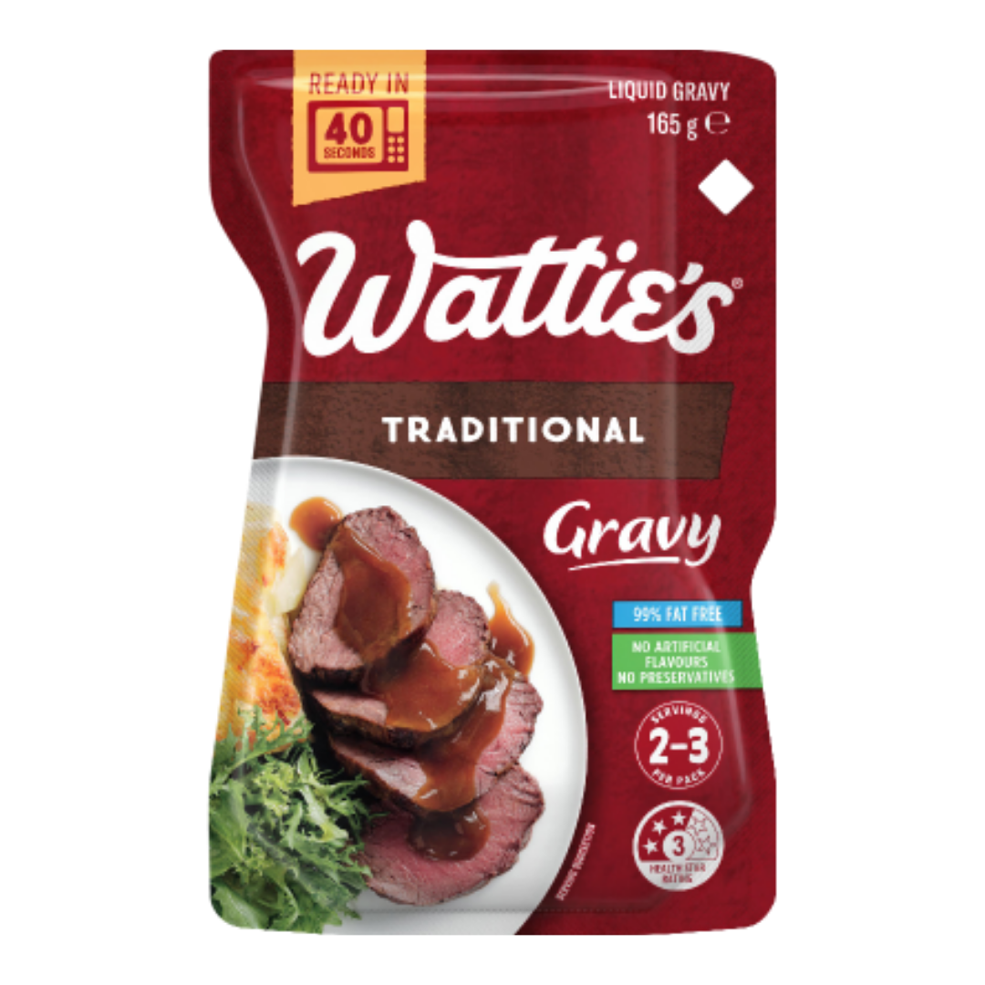 Watties Traditional Gravy 165g- Beautiful selection of fresh cut meat delivered overnight by your favourite online butcher - The Meat Box, We specialise in delivering the best cuts straight to your door across New Zealand. | Meat Delivery | NZ Online Meat