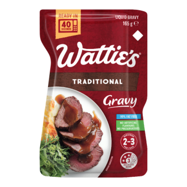 Watties Traditional Gravy 165g- Beautiful selection of fresh cut meat delivered overnight by your favourite online butcher - The Meat Box, We specialise in delivering the best cuts straight to your door across New Zealand. | Meat Delivery | NZ Online Meat
