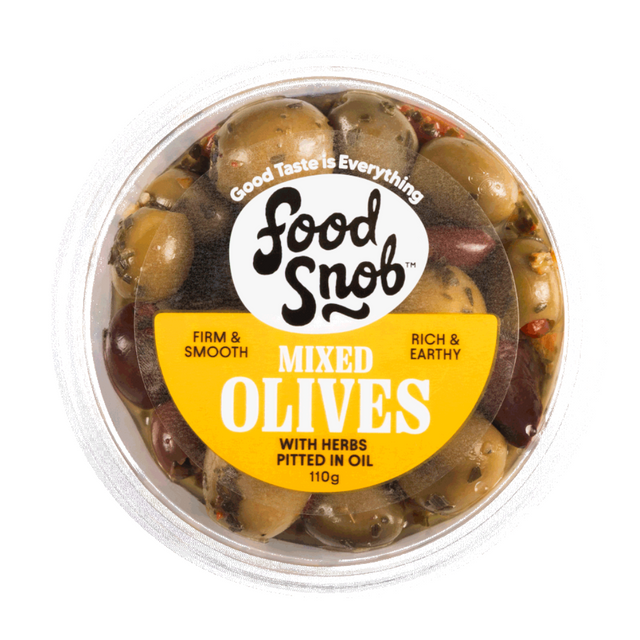 Food Snob Mixed Olives 110g- Beautiful selection of fresh cut meat delivered overnight by your favourite online butcher - The Meat Box, We specialise in delivering the best cuts straight to your door across New Zealand. | Meat Delivery | NZ Online Meat