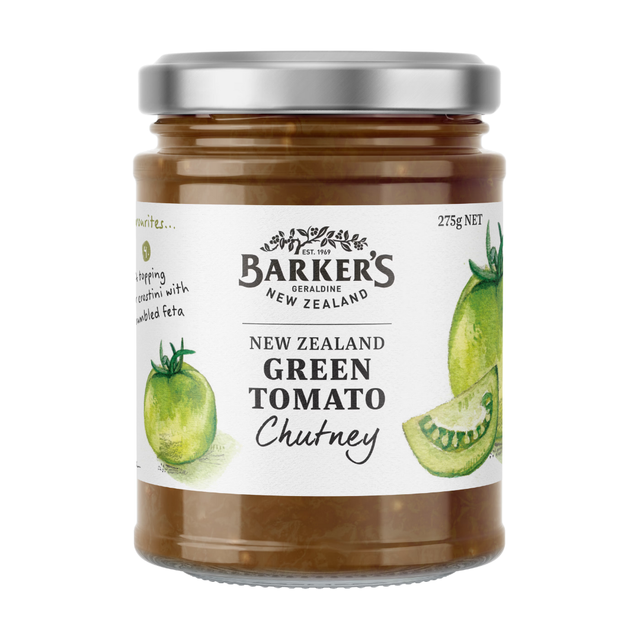Barkers Green Tomato Chutney- Beautiful selection of fresh cut meat delivered overnight by your favourite online butcher - The Meat Box, We specialise in delivering the best cuts straight to your door across New Zealand. | Meat Delivery | NZ Online Meat