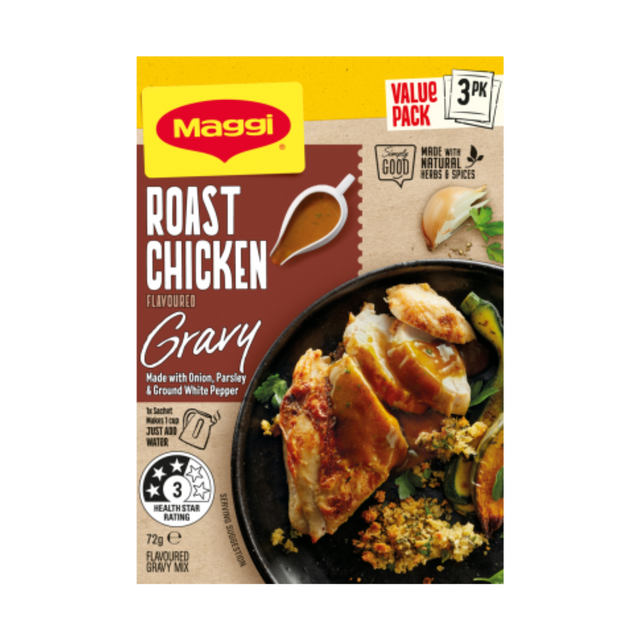 Maggi Roast Chicken Gravy 24g- Beautiful selection of fresh cut meat delivered overnight by your favourite online butcher - The Meat Box, We specialise in delivering the best cuts straight to your door across New Zealand. | Meat Delivery | NZ Online Meat