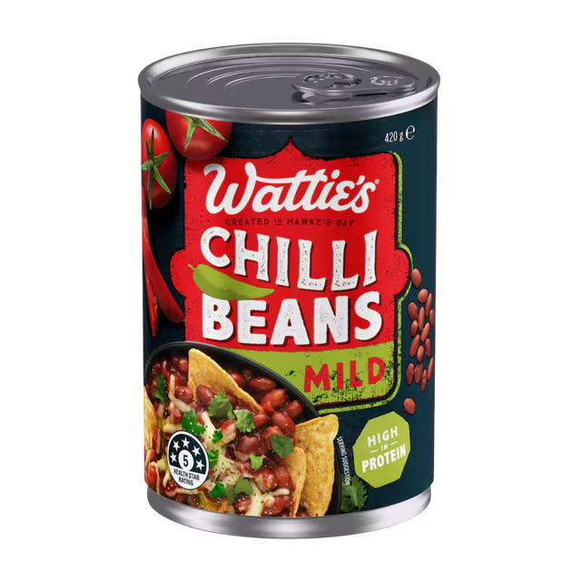Watties Chilli Beans Mild 420g- Beautiful selection of fresh cut meat delivered overnight by your favourite online butcher - The Meat Box, We specialise in delivering the best cuts straight to your door across New Zealand. | Meat Delivery | NZ Online Meat