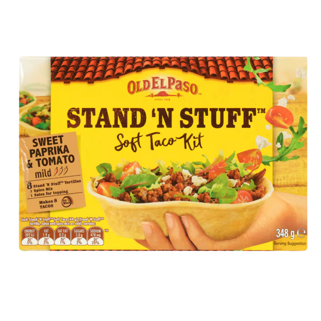 Old El Paso Stand 'N Stuff Soft Taco Kit 348g- Beautiful selection of fresh cut meat delivered overnight by your favourite online butcher - The Meat Box, We specialise in delivering the best cuts straight to your door across New Zealand. | Meat Delivery | NZ Online Meat
