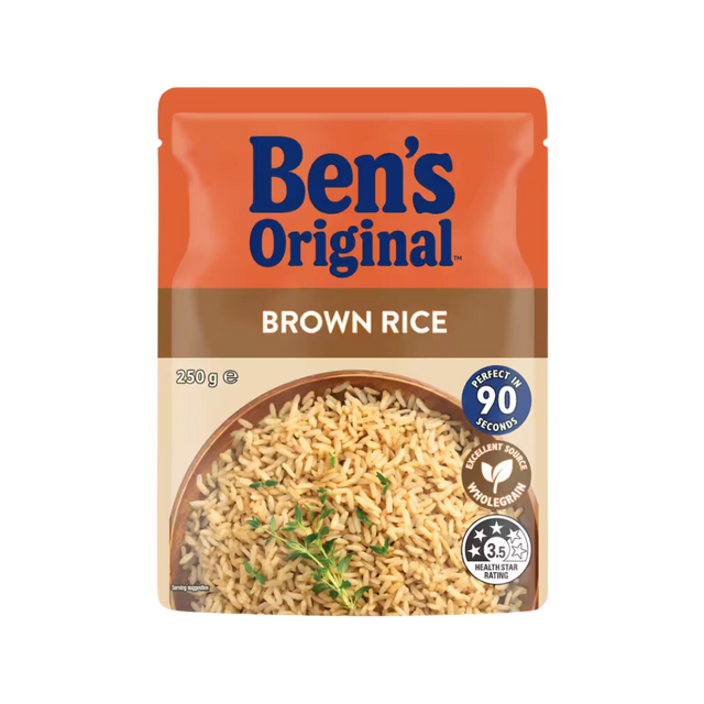 Bens Original Microwave Rice Brown Rice- Beautiful selection of fresh cut meat delivered overnight by your favourite online butcher - The Meat Box, We specialise in delivering the best cuts straight to your door across New Zealand. | Meat Delivery | NZ Online Meat