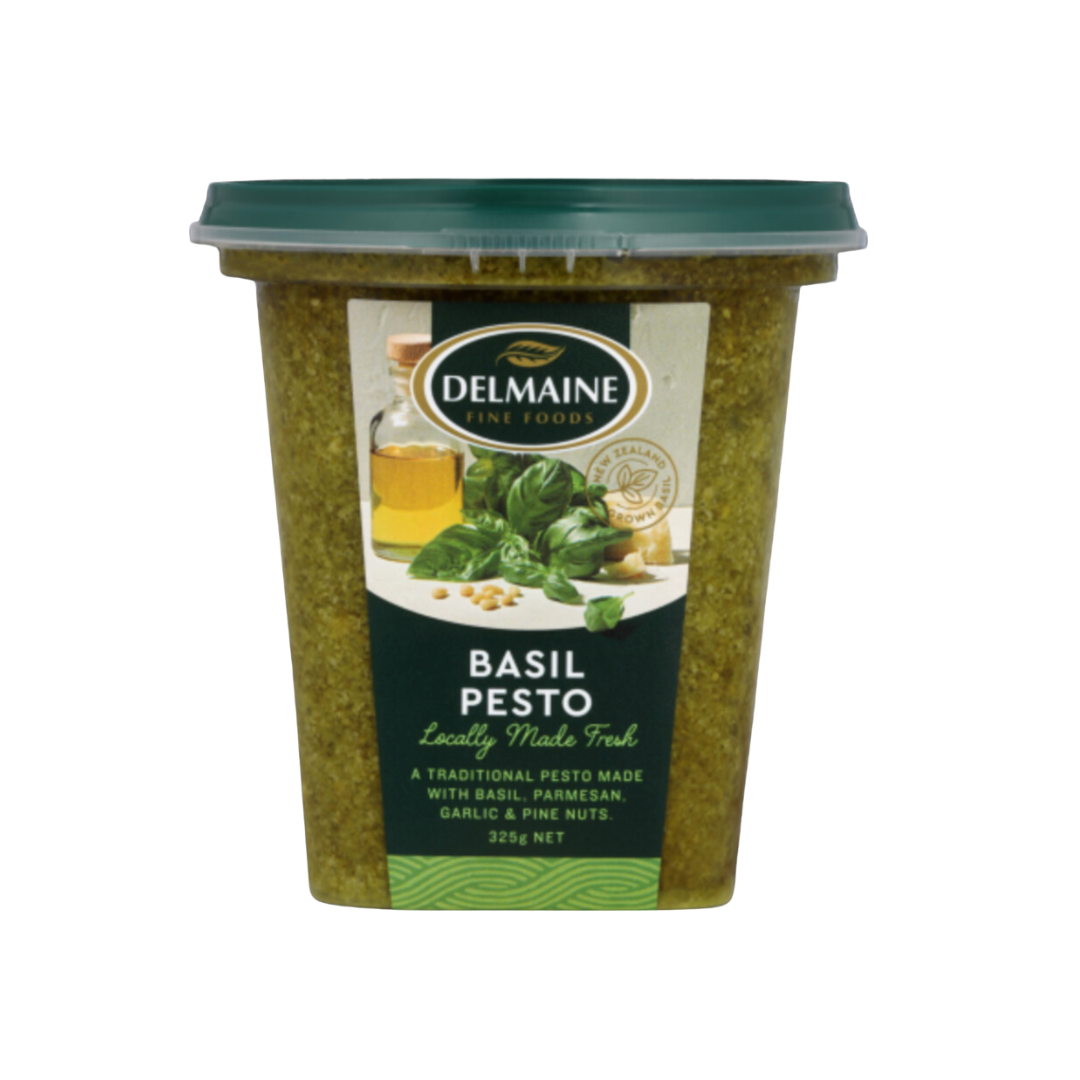 Delmaine Basil Pesto- Beautiful selection of fresh cut meat delivered overnight by your favourite online butcher - The Meat Box, We specialise in delivering the best cuts straight to your door across New Zealand. | Meat Delivery | NZ Online Meat