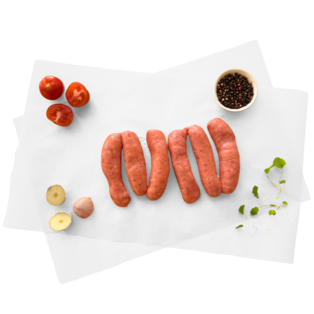Beef & Smoky Bacon Sausages- Beautiful selection of fresh cut meat delivered overnight by your favourite online butcher - The Meat Box, We specialise in delivering the best cuts straight to your door across New Zealand. | Meat Delivery | NZ Online Meat