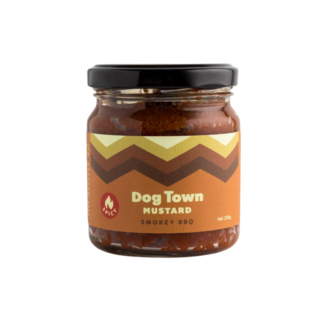 Dog Town Mustard - Smokey BBQ- Beautiful selection of fresh cut meat delivered overnight by your favourite online butcher - The Meat Box, We specialise in delivering the best cuts straight to your door across New Zealand. | Meat Delivery | NZ Online Meat