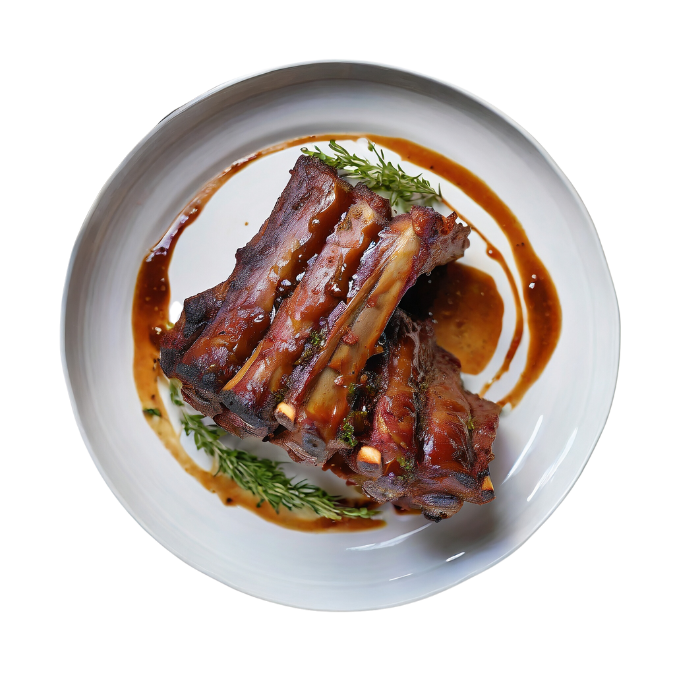 Boxy Ribs Smokey BBQ Pork Ribs - Heat & Eat - [