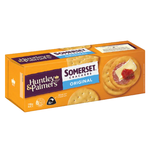 Huntley & Palmer's Original Somerset Crackers 190g- Beautiful selection of fresh cut meat delivered overnight by your favourite online butcher - The Meat Box, We specialise in delivering the best cuts straight to your door across New Zealand. | Meat Delivery | NZ Online Meat