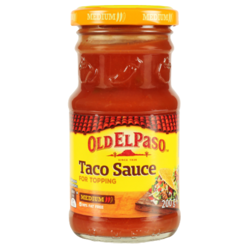 Old El Paso Medium Taco Sauce For Topping 200g- Beautiful selection of fresh cut meat delivered overnight by your favourite online butcher - The Meat Box, We specialise in delivering the best cuts straight to your door across New Zealand. | Meat Delivery | NZ Online Meat