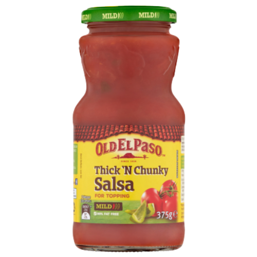 Old El Paso Mild Salsa Thick & Chunky 375g- Beautiful selection of fresh cut meat delivered overnight by your favourite online butcher - The Meat Box, We specialise in delivering the best cuts straight to your door across New Zealand. | Meat Delivery | NZ Online Meat