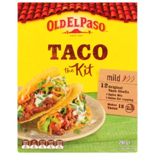 Old El Paso Mild Taco Kit 290g- Beautiful selection of fresh cut meat delivered overnight by your favourite online butcher - The Meat Box, We specialise in delivering the best cuts straight to your door across New Zealand. | Meat Delivery | NZ Online Meat