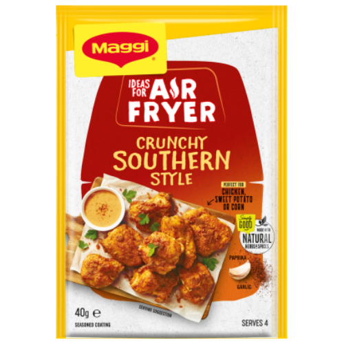 Maggi Air Fryer Crunchy Southern Style Seasoned Coating Sachet 40g- Beautiful selection of fresh cut meat delivered overnight by your favourite online butcher - The Meat Box, We specialise in delivering the best cuts straight to your door across New Zealand. | Meat Delivery | NZ Online Meat