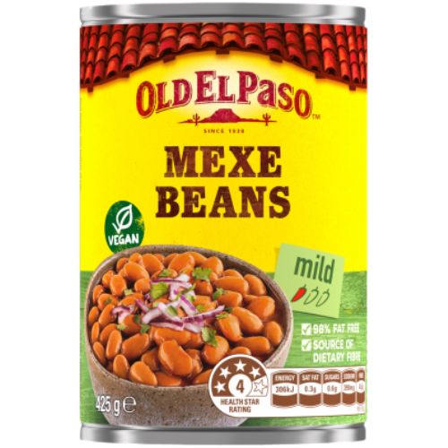 Old El Paso Mexe Beans Mild- Beautiful selection of fresh cut meat delivered overnight by your favourite online butcher - The Meat Box, We specialise in delivering the best cuts straight to your door across New Zealand. | Meat Delivery | NZ Online Meat