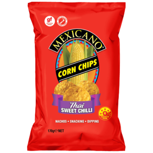 Mexicano Thai Sweet Chilli Corn Chips 170g- Beautiful selection of fresh cut meat delivered overnight by your favourite online butcher - The Meat Box, We specialise in delivering the best cuts straight to your door across New Zealand. | Meat Delivery | NZ Online Meat