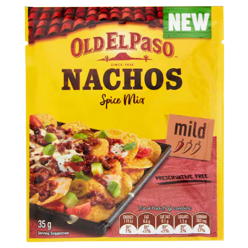 Old El Paso Spice Mix Nacho 35g- Beautiful selection of fresh cut meat delivered overnight by your favourite online butcher - The Meat Box, We specialise in delivering the best cuts straight to your door across New Zealand. | Meat Delivery | NZ Online Meat