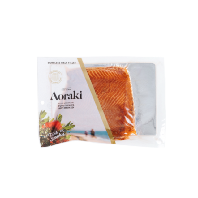Aoraki Pohutakawa Hot Smoked Salmon - Half- Beautiful selection of fresh cut meat delivered overnight by your favourite online butcher - The Meat Box, We specialise in delivering the best cuts straight to your door across New Zealand. | Meat Delivery | NZ Online Meat