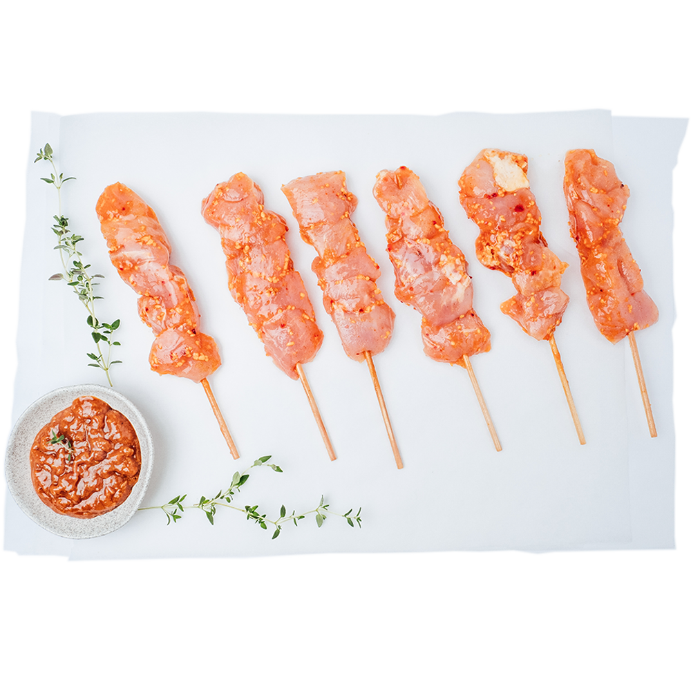 Chicken Satay Kebabs- Beautiful selection of fresh cut meat delivered overnight by your favourite online butcher - The Meat Box, We specialise in delivering the best cuts straight to your door across New Zealand. | Meat Delivery | NZ Online Meat