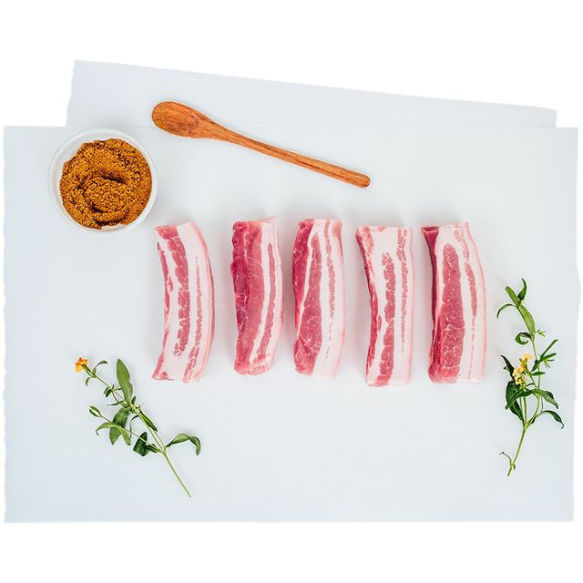 Pork Belly Strips (Boneless / Skin On)