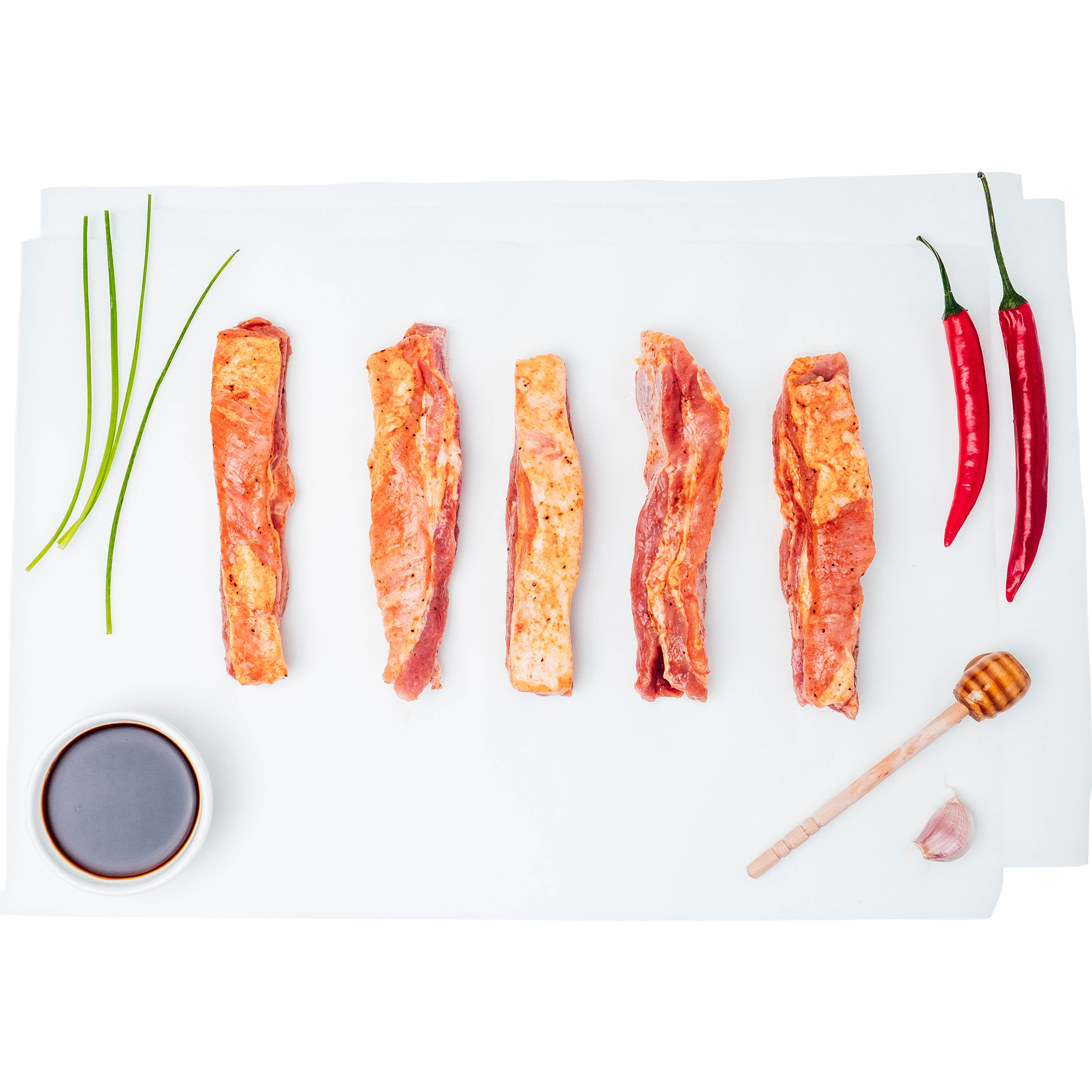 Spicy Glazed Pork Belly Strips- Beautiful selection of fresh cut meat delivered overnight by your favourite online butcher - The Meat Box, We specialise in delivering the best cuts straight to your door across New Zealand. | Meat Delivery | NZ Online Meat